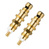 Ceramic Shower Stem Replacement 2 Piece Brass Body 4.5 Inch Set for Shower Repair and Bathroom Tub V1366-AZ2-W-16954