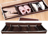 Waterproof Shoes Storage Box with Zipper PVC Cover Shoe Organizer Boxes Adjustable DividersL V1294-YM0901-3117200150411