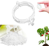 Secured Plastic Plant Clip - 100 Pcs, Garden Support Clips for Climbing Vines - Reusable, White V1258-DP02-C-2489