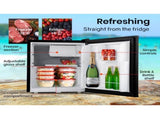 GECKO 57L Portable Camping Bar Fridge with Freezer 12V/24V, Black V219-CAPFOFGEKA06B