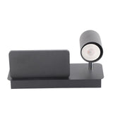 LED Wall Light USB Interface Wireless Charging LED Wall Lamp for Living Room Bedroom 85265V Black V1294-YM3119220151213-0421
