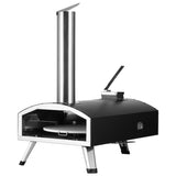 Outdoor Pizza Oven, 12" Wood Fired Pizza Ovens, Pellet Pizza Stove with Built-in Thermometer, with V952-BXPSL12YCKLPK77LXV0