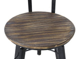 Levede 2x Bar Stool Industrial Adjustable BR1058-1X2