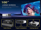 3000 Lumens Mini 4K Projector - Portable Home Cinema Projector V1263-JX-4572