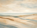 Coastal Drift Floating Frame Canvas Wall Art - Portrait - 40W x 50H cm - Black V767-PP-CD-4050-FB