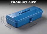 Portable Metal Tool Box with Lock for Home Workshop Tool Storage and Transport, 37 x 16 x 12 cm V1237-ZY-917-009