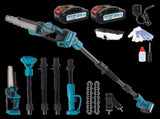 Traderight Mini Chainsaw Pole Saw Brushless 700W 2.49m Adjustable Head Blue HW0325-AU