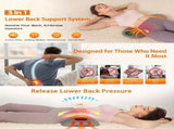 Graphene Heating Vibration Lumbar Massager, 3 in 1 Back Cushion, Lumbar Support Massage & Heat V1232-SHYYZ--001