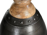 WASHED IRON AND WOOD LAMPSHADE V742-M10846
