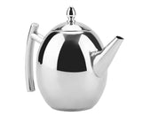 Stainless Steel Teapot, Tea & Coffee Water Kettle with Removable Mesh Filter, 1500ml V1263-JX-3007