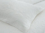 100% Cotton Coverlet Set Damask White Queen V442-ABR-COVERLET-DAMASK-WHITE-QS