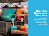 POLYCOOL 24L Double Tank Commercial Slush Machine, Digital Control Panel, SAA Approved, Juice and V219-FDSSLSPY24LB