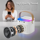 GOMINIMO Portable Bluetooth Karaoke Speaker with 2 Wireless Microphones and Lights V227-3720618000060