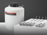 Liquid Nitrogen Tank, 10 L Aluminum Alloy Liquid Nitrogen Container, LN2 Tank Dewar with 6 Canisters V952-CZXYDG10L000IEX2HV0