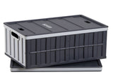 Plastic Collapsible Storage Bins with Lids, 65L 2 Packs, Stackable Folding Storage Crates with V952-KZDSLCWXHHS6YVX56001V0