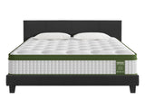 Artiss BedStory Queen Bed Frame Mattress Set Platform Upholstered Hybrid Pocket Coil BFRAME-SET-NEO-PC-34-Q