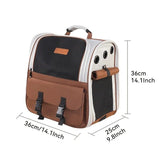 Cat Backpack Carrier - Lightweight, Foldable, Shape-Retaining Travel Bag for Cats and Small Dogs up V1232-MBB001