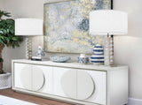 Set of 2 Pure White Linen Drum Lamp Shade 13" Top x Bottom 10" High Contemporary Shades for V1259-DP01-A-1516