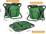 Military Green Folding Camping Chair - Portable, Compact, Adjustable with Fishing Rod Holder V1258-DP02-BOL-481