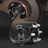 1.5" 6"x5.3" Wheel Spacers Wheel Adapters 6 Lug Forged Spacer 4 PCS Black V952-LSSFLP15YC6X1GP2WV0