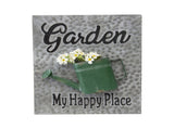 Garden Happy Place Wall Art 39x48cm V637-13261WAL