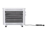 Devanti 2200W Infrared Radiant Heater Portable Electric Space Heating White IH-B21-WH