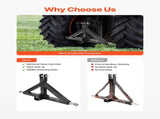 3 Point Hitch Receiver with 2 in Receiver, 3pt Quick Hitch Attachment, 3,000 lbs Capacity, Heavy V952-SJXJSQDKDHBP6MZEX001V0