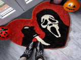 Halloween Faux Cashmere Area Rug - Festive Spooky Decor Floor Mat V1192-GMCS-0827-006