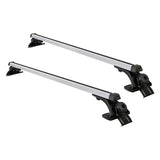 Universal Car Roof Racks Pod Aluminium Cross Bars Brackets 145cm Silver CAR-RFBAR-5702-135-SI