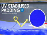 Kahuna Trampoline 14 ft with Roof - Blue TRA-KAH-14-BU-RF