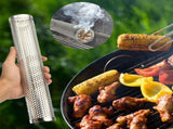 Mesh Pellet Smoker Tube Outdoor Round Cold Hot Stainless Steel Barbecue Smoker Generator V1294-YM0717-10075434