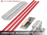 Bull Float Concrete Float 900x200mm Concrete Tool, Trowel Float Handle & Bracket V952-SNMZ900X200ZH0001V0