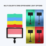 8 Three-Colour Temperature Flat-Panel Live Fill Light With Bluetooth Remote And 2.1M Bracket PRL-7029843060DBT