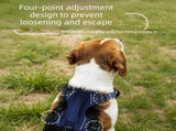 L size Coffee No Pull Dog Harness and Leash Set - Reflective Oxford Fabric Puppy Vest with Control V888-ELOSUNG56318-2