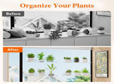 Window Plant Shelves 14.6", 2 Pack Acrylic Suction Cup Holder No-Drill Window Sill Extender for V1107-116-54589-CLR-4PACK
