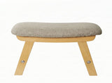 Levede Foot Stool Ottoman Footrest With Washable Cover,Living Room,Natural HH1004-NT-AU