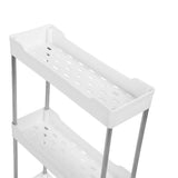 Slim Rolling Storage Cart 4 Tier Bathroom Organizer Mobile Shelving Unit Utility Cart Tower Rack for V1294-YM0901-3117240164211