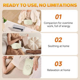 Smart Heating Abdominal Massager with Red Light & Moxa Therapy, 3 Intensity Levels, Forward/Reverse V1385-FBAMY-WU-908-003