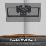 32"-65" Heavy Duty Wall Corner Tv Mount Articulating Premium Swing Arm Bracket V767-U-500A
