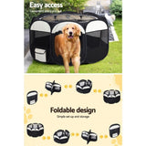 i.Pet Dog Playpen Tent Pet Crate Fence 3XL Enclosure PET-DOGPLAYPEN-CL-3XL-BK