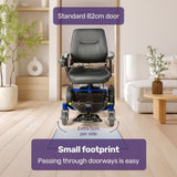 EQUIPMED Heavy Duty Electric Wheelchair, Up to 20km Range, Ultra-Comfortable, Great Turning Circle, V219-HWCELEEQ12BA