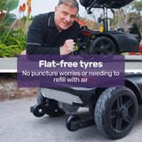 EQUIPMED FreeLite Mid-Sized Foldable Electric Mobility Scooter, Lithium Battery, Long Range and V219-HMBMSCEQ4LRA