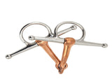 Horse Full Cheek Snaffle Stainless Steel Ring Snaffle Bit for Outdoor Horse Accessories 125mm V1294-YM0717-3111220219411