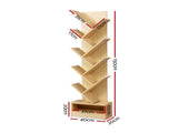 Artiss Tree Bookshelf 9 Tiers - ECHO Oak FURNI-E-SHELF-9T-NT