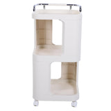 Rolling Utility Cart with Handle Multi Functional Trolley for Office Living Room Movable V1294-YM0901-3116250017112