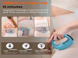 Portable Heated Fascia Ring Massager with 5-Speed Vibration & USB-C Charging Deep Tissue Muscle V1107-CS-ZDAMQ2