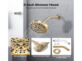 Tub and Shower Faucet Set, Complete with 127 mm Rainfall Shower Head and Bathtub Spout, 8-Setting V952-YGHLLTZHHWHWLKQ5W001V0