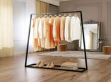 Commercial Clothing Garment Rack Retail Shop Black V63-835721