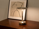 Black Elegant Aluminum Alloy Rechargeable LED Touch Lamp - 3-Color Dimmable Cordless Table Light V888-ELOSUNG27040