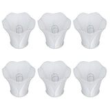 6Pcs European Modern Chandelier Fabric Lampshade Wall Lamp Cover Light Fittings White V1294-YM0901-3119200094111